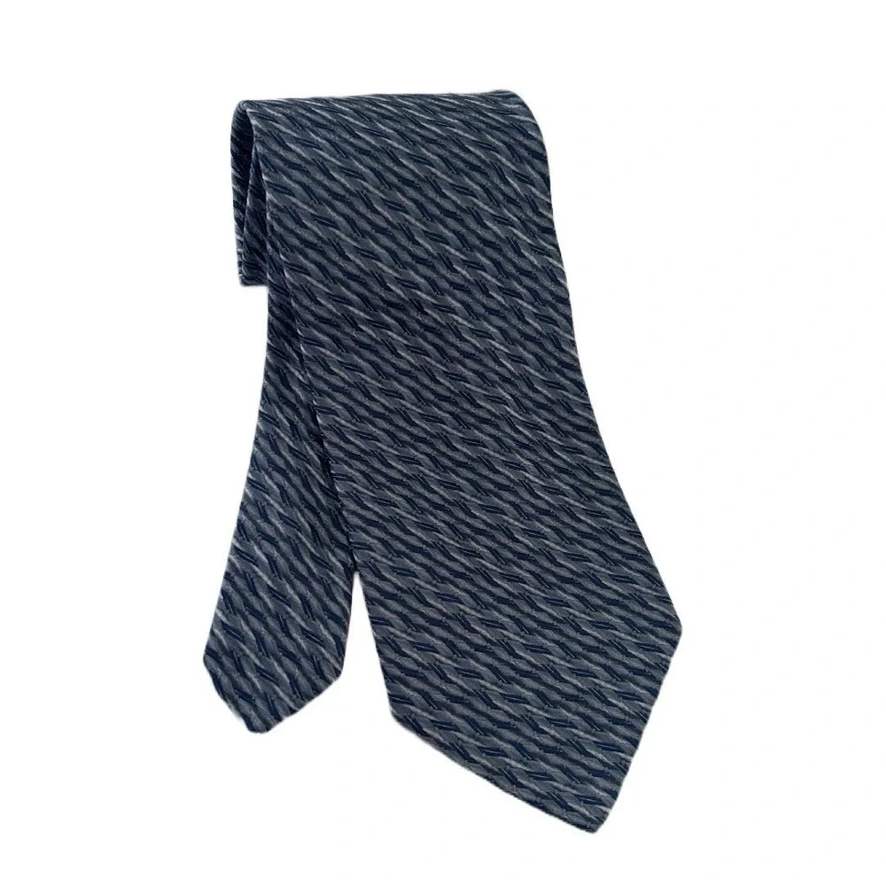 Bachrach 100% Silk Textured Weave‎ Pattern Men's Tie Made In Italy 59